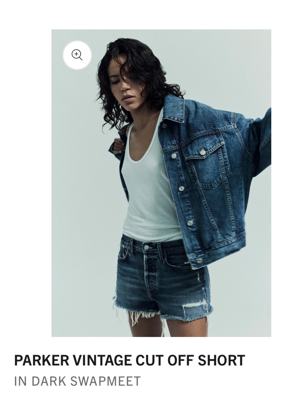 Agolde Parker Vintage Cut Off Short